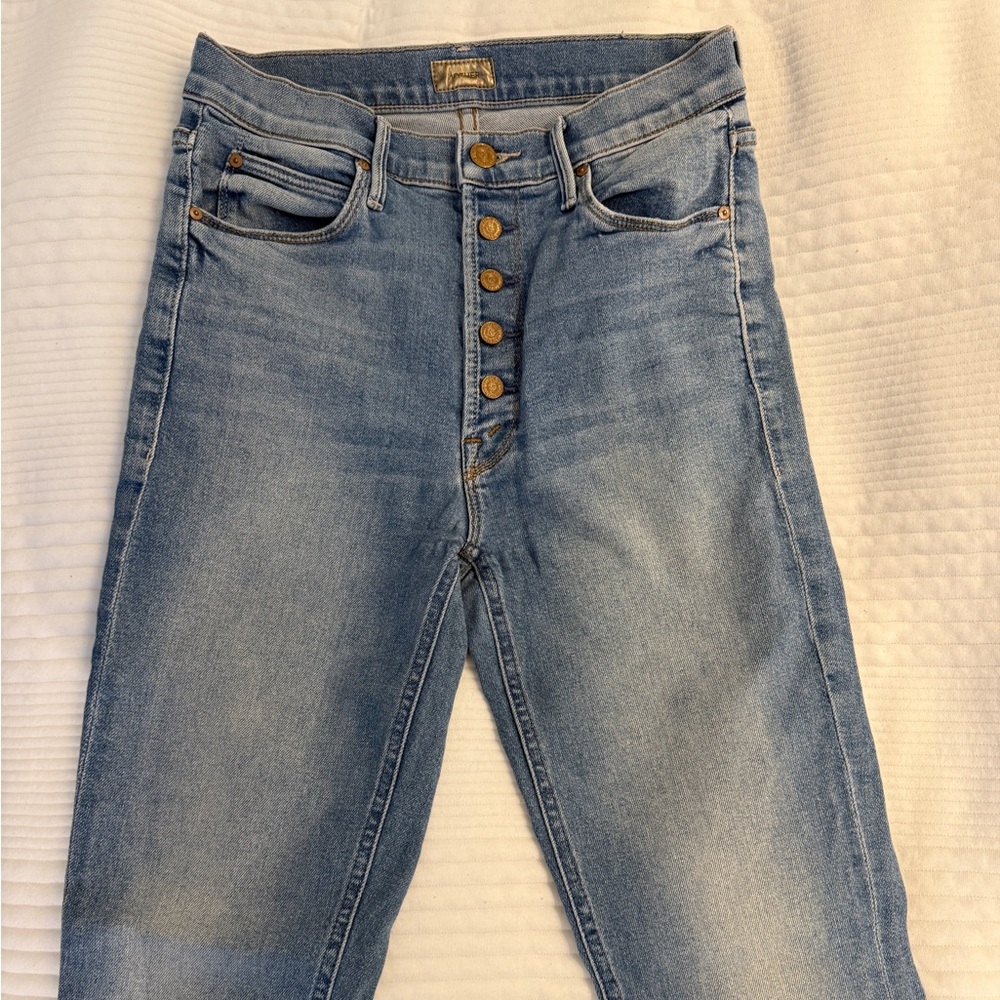 MOTHER Light Blue Denim Jeans